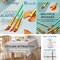2 Pack Couples Painting Kit Date Night, 10"x12" Sip and Paint Kit for Adults,pre Drawn Canvas,Perfect for Beginners, Art Enthusiasts, and Painting Parties.